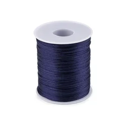Satenast kabel O1 mm - temno moder