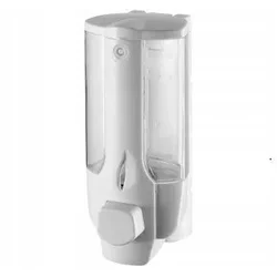BISK Stenski dozirnik mila 300 ml bel