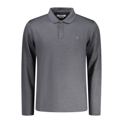 GUESS JEANS LONG SLEEVE POLO MEN BLACK