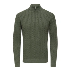 Only & Sons Pulover ONSLOUI bazaltno siva
