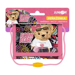 Otroška tekstilna denarnica JUNIOR S9 - Boom Bear - medvedek