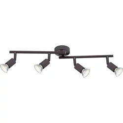 GLOBO 57382-4L - LED spot svetiljka OLIWA 4xGU10/3W/230V crna