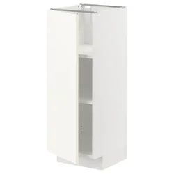 METOD Podni element s policama, bela/Vallstena bela, 30x37 cm
