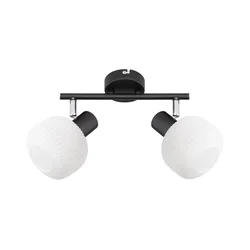 Prezent 27520 - Stropna spot svetiljka ARYA 2xE14/40W/230V crna/bela
