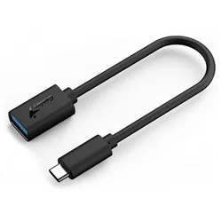 Genius Adapter, ACC-C2AC, USB Type-C na USB 3.0, Crni