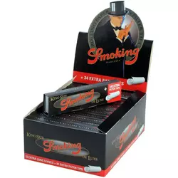 SMOKING papirići za motanje King Size De Luxe + 33 filtera / Cijela kutija 24 komada