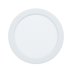 Eglo Fueva 5 ugradbena led, 10,5w, 1200lm, prečnik 166, ip44, bela/čelik/plastika