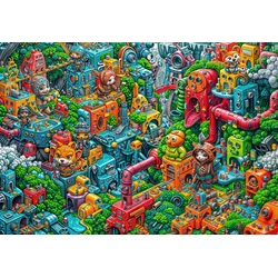 Grafika - Puzzle Robotopija - 1 000 kosov
