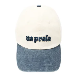 Pull&Bear Kapa  moder denim / temno modra / bel denim
