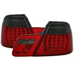 OEM Kristalna LED štop svetla BMW E46 Coupe (1998-2005), Zatamnjena, Crvena