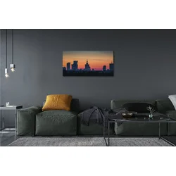 tulup.si Slika na platnu Sunset panorama varšavi 100x50 cm