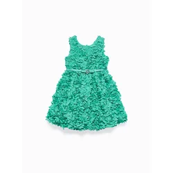 Abel & Lula Elegantna obleka 5038 Zelena Regular Fit