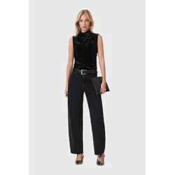 Majica AllSaints ženska, črna barva, W012PZ