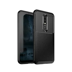 Maska Carbon Defender za Nokia 6.1 Plus/X6 crna.