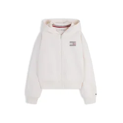 TOMMY HILFIGER Jopa na zadrgo rdeča/srebrna/bela
