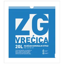 VREĆICA ZG ZA MIJEŠANI KOMUNALNI OTPAD 20L PK10