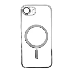 Silikonska futrola Magsafe za Iphone 16e/17e/ srebrna