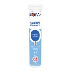 BIOFAR Kalcijum+Vitamin D3, 20 Eff