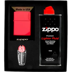 shumee Darilni set vžigalnikov ZIPPO RED MATTE LOGO št. 1