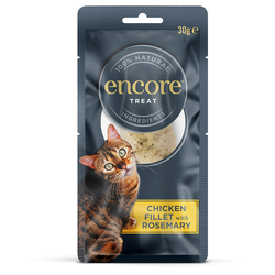 Encore Cat Treat pileći file s ružmarinom - 3 x 30 g