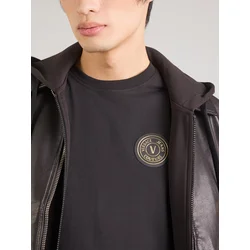 Versace Jeans Couture Majica 80GAHT03 CJ00T Črna Regular Fit