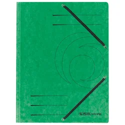 MAPA KLAPA Z GUMICO KARTON A4 HERLITZ 10843894 ZELENA