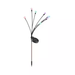 LED RGB solarno svetlo FIORINI 8xLED/1,2V 600 mAh IP44 crna