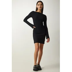 Happiness Istanbul Ženska haljina Ub00219, Crna