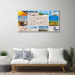 tulup.si Slika na platnu Galebi ocean beach landscape 100x50 cm