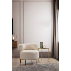 Atelier del Sofa Fotelja River Round Bela