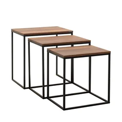 Hanah Home Set klub stolova, 3 komada Orah