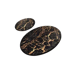 Lessentiel Maison Set 2 prostirke Black Marbled, Crne