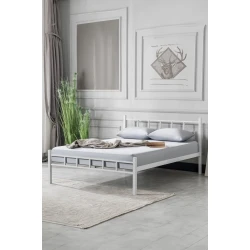 Woody Fashion Double Bedstead K90 - White (150 x 200)