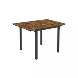 Songmics Zložljiva jedilna miza 120x78x762 cm rjava