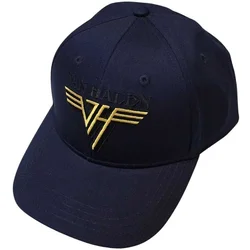 Van Halen Kapa Text & Yellow Logo Navy Blue