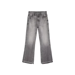 Bershka Kavbojke siv denim