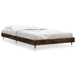 Vidaxl Posteljni okvir brez vzmetnice hrast 90x190 cm inženirski les