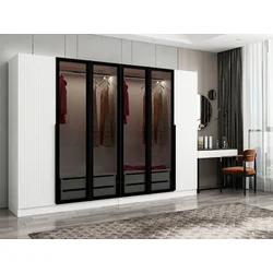 Hanah Home Garderober Kale Plus-7813, 270x210x52 cm, Crno-beli
