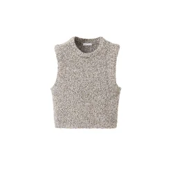 MANGO KIDS Pulover LUCIE svetlo modra/čokolada/bela