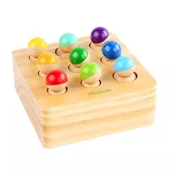 Lesena igrača Montessori za razvijanje spretnosti, ki se prilega obliki