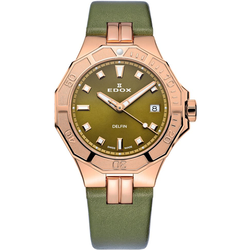 Edox 53020-37RC-VR Delfin Diver Ladies Watch 38mm 20ATM