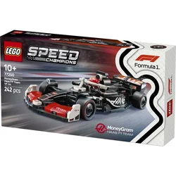 LEGO Speed Champions MoneyGram Haas F1 Team VF-24 trkački automobil 77250, Uzrast 10+