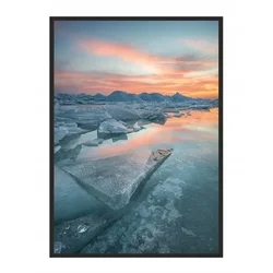 shumee PLAKAT V OKVIRJU 53x73 cm Islandija P583