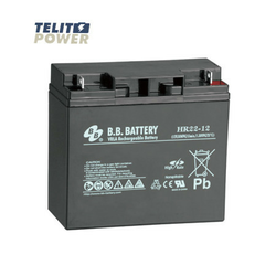 BB Tech 12V 22Ah HR22-12 battery terminal B1 (M5 Bolt) ( 4300 )