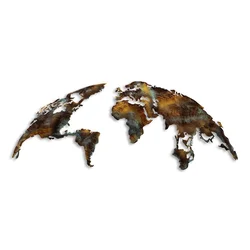Wallity World Map Zidna dekoracija, 150x59cm
