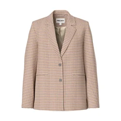 PIECES Blazer PCBOSELLA kremna / karamel / kostanj rjava / črna