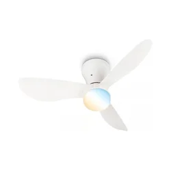 Brilo - LED prigušiva plafonski ventilator LUFITO LED/15W/230V 3000/4000/6000K bela+daljinski upravljač