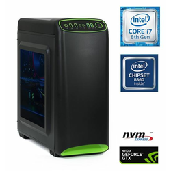 Računalnik MEGA 4000S-Gamer i7-8700/16GB/SSD500GB-NVMe/2TB/GTX1660-6GB