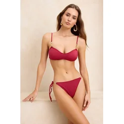 Trendyol Milla Ženski kupaći kostim Tbess26Bt00020, Bordo