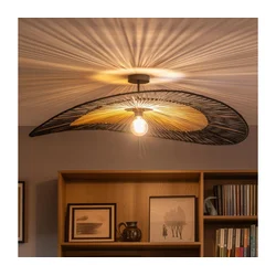 Brilagi - LED plafonski luster CERIA BOHO 1xE27/60W/230V prečnik 100 cm crna/smeđa